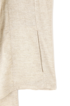 TORNADO MART(トルネードマート) |TORNADO MART∴リネンライクスラブツイルアシメドレープベスト