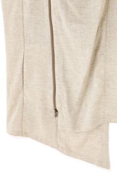 TORNADO MART(トルネードマート) |TORNADO MART∴リネンライクスラブツイルアシメドレープベスト