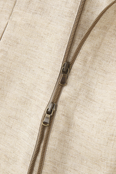 TORNADO MART(トルネードマート) |TORNADO MART∴リネンライクスラブツイルアシメドレープベスト