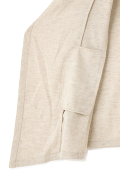 TORNADO MART(トルネードマート) |TORNADO MART∴リネンライクスラブツイルアシメドレープベスト