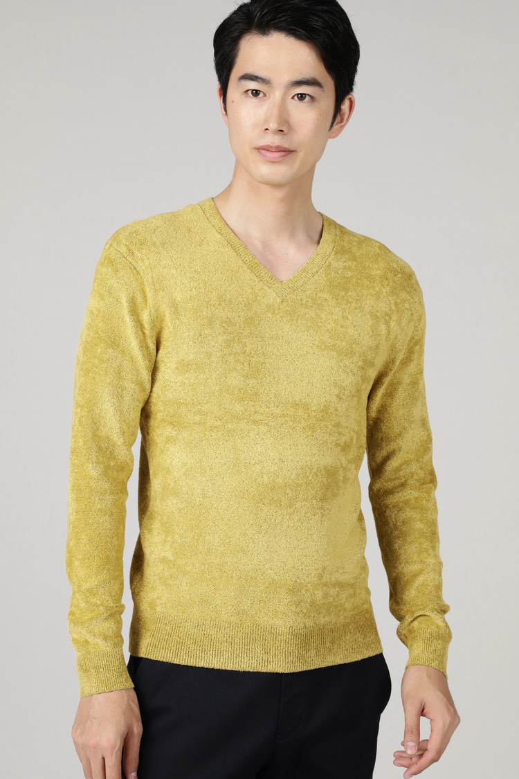 TORNADO MART(トルネードマート) |ZERO by TORNADO MART∴モールヤーンVネックニット