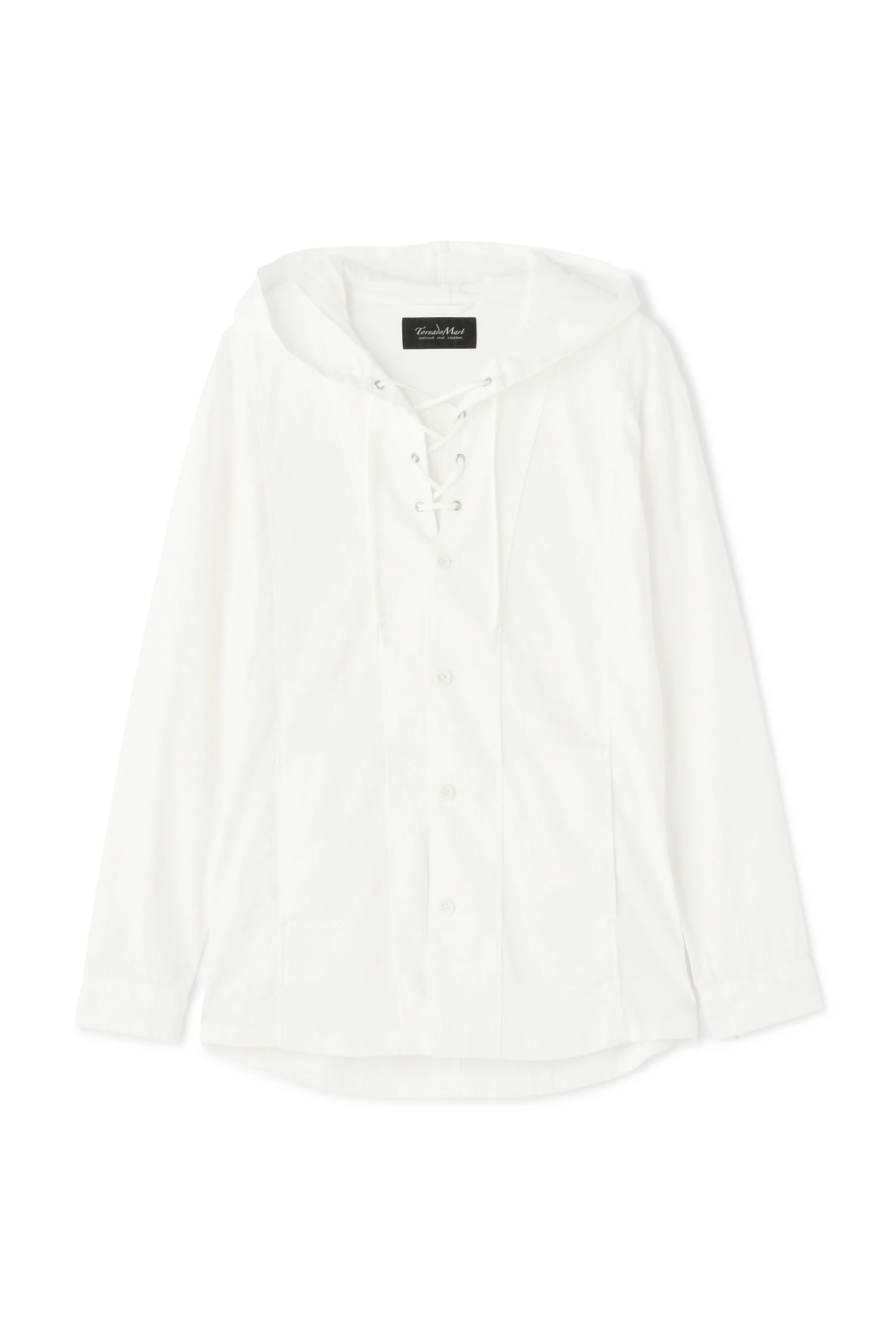 トルネードマート（TORNADO MART）/TORNADO MART∴レースアップ麻シャツパーカ TORNADO MART∴レースアップ麻シャツパーカ / TORNADO MART