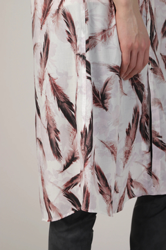 TORNADO MART(トルネードマート) |TORNADO MART∴フェザープリントロングシャツ