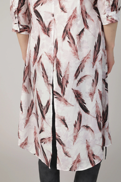 TORNADO MART(トルネードマート) |TORNADO MART∴フェザープリントロングシャツ