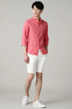 TORNADO MART(トルネードマート) |ZERO by TORNADO MART∴麻シャンブレー7分袖シャツ