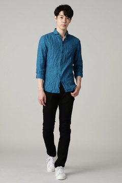 TORNADO MART(トルネードマート) |ZERO by TORNADO MART∴麻シャンブレー7分袖シャツ