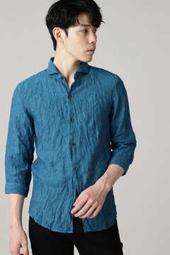 TORNADO MART(トルネードマート) |ZERO by TORNADO MART∴麻シャンブレー7分袖シャツ