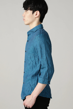TORNADO MART(トルネードマート) |ZERO by TORNADO MART∴麻シャンブレー7分袖シャツ
