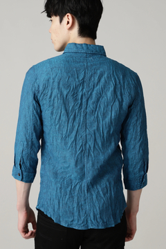 TORNADO MART(トルネードマート) |ZERO by TORNADO MART∴麻シャンブレー7分袖シャツ