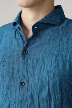 TORNADO MART(トルネードマート) |ZERO by TORNADO MART∴麻シャンブレー7分袖シャツ