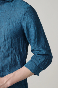 TORNADO MART(トルネードマート) |ZERO by TORNADO MART∴麻シャンブレー7分袖シャツ