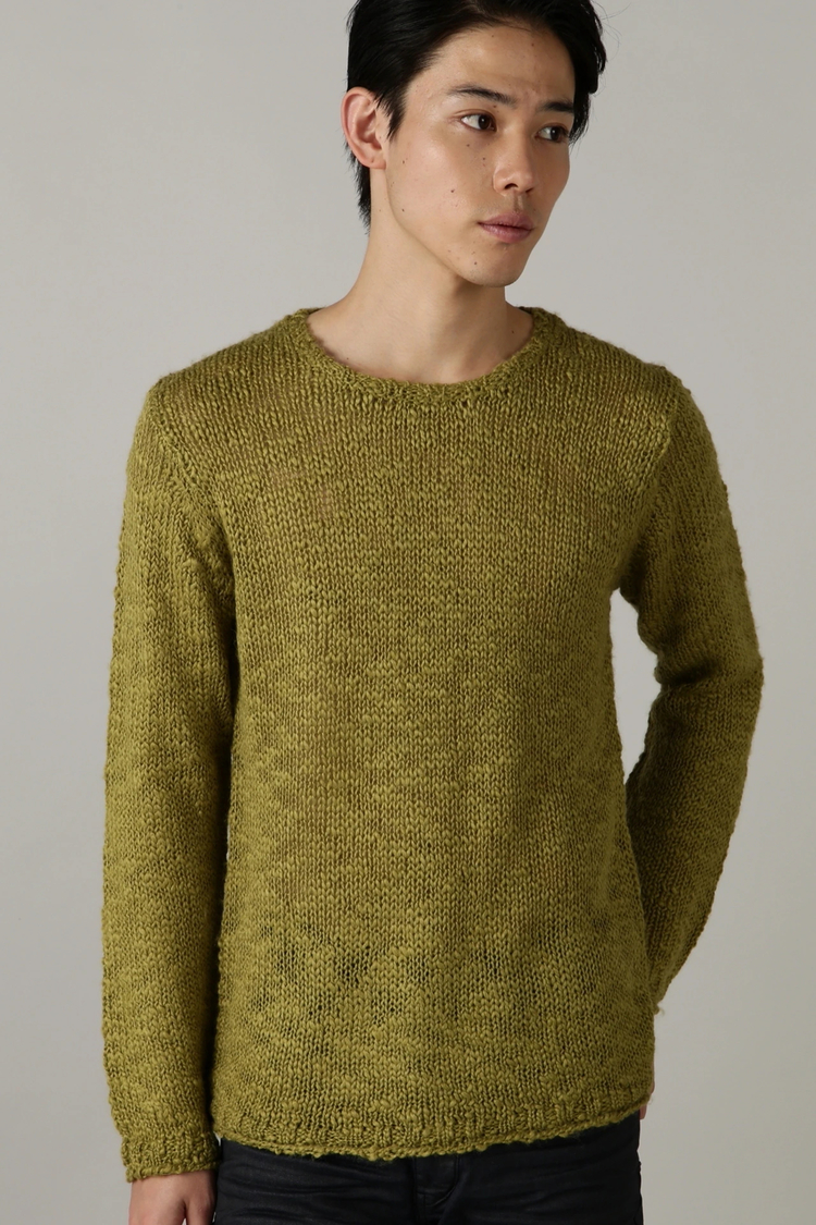 TORNADO MART(トルネードマート) |TORNADO MART∴ローゲージスラブクルーネックニット