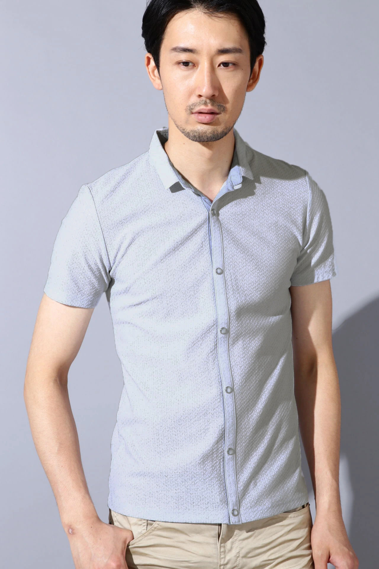 ZERO by TORNADO MART∴網柄メランジリンクスカットシャツ / TORNADO  