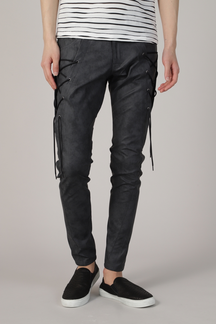 TORNADO MART(トルネードマート) |TORNADO MART∴レースアップスキニーパンツ