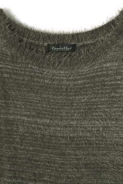 TORNADO MART(トルネードマート) |TORNADO MART∴【LADIES'】フェザーヤーンボートネックロングニット