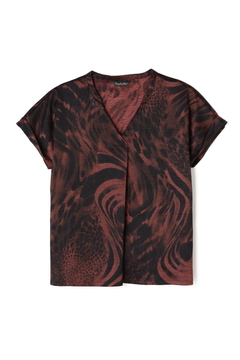 TORNADO MART(トルネードマート) |【LADIES'】TORNADO MART∴MIXアニマルスキッパーブラウス