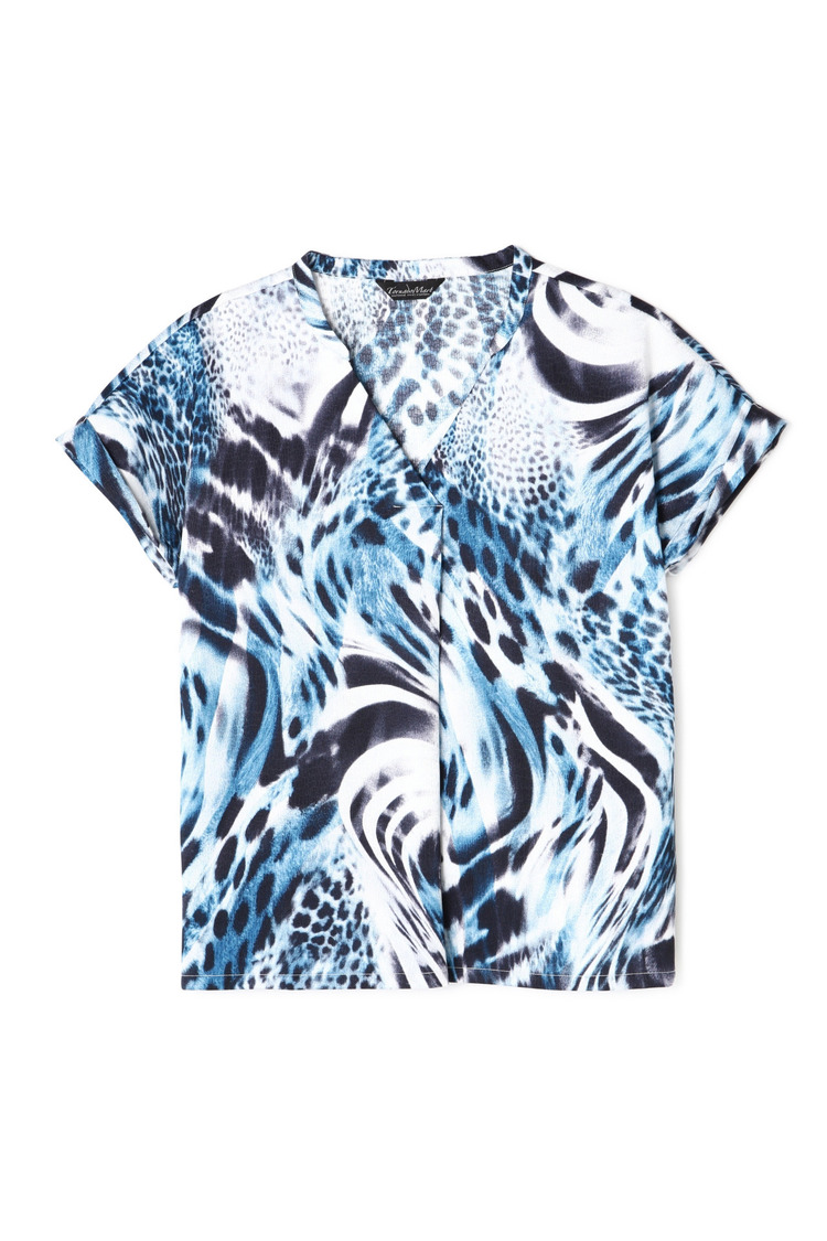 TORNADO MART(トルネードマート) |【LADIES'】TORNADO MART∴MIXアニマルスキッパーブラウス