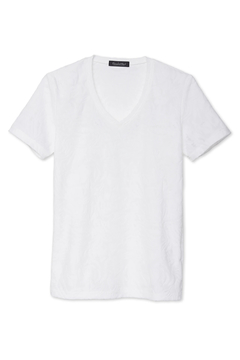 TORNADO MART(トルネードマート) |TORNADO MART∴ボタニカルパイル半袖VネックTシャツ