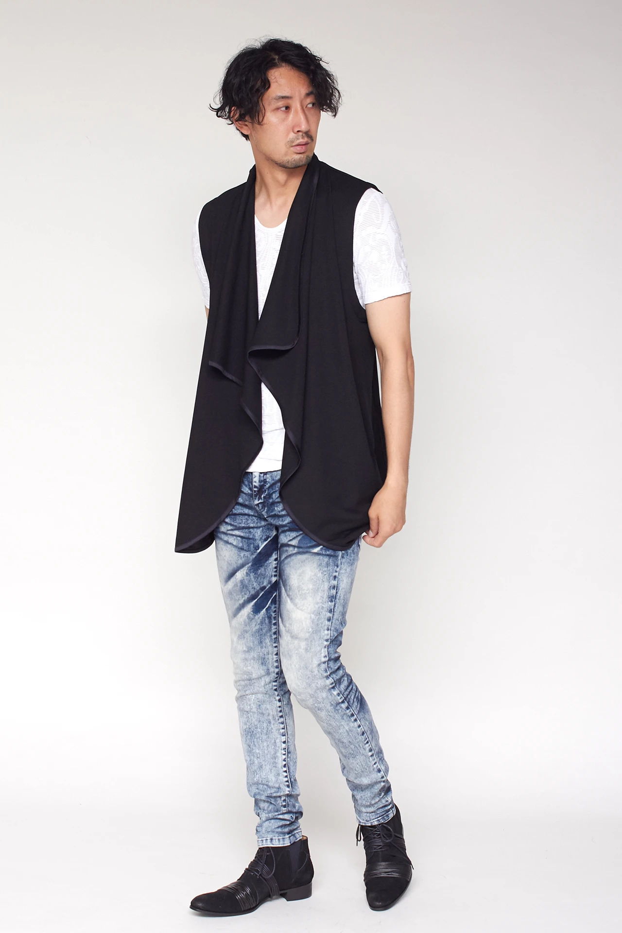 TORNADO MART∴ドレープトリミングベスト / TORNADO MART（トルネード