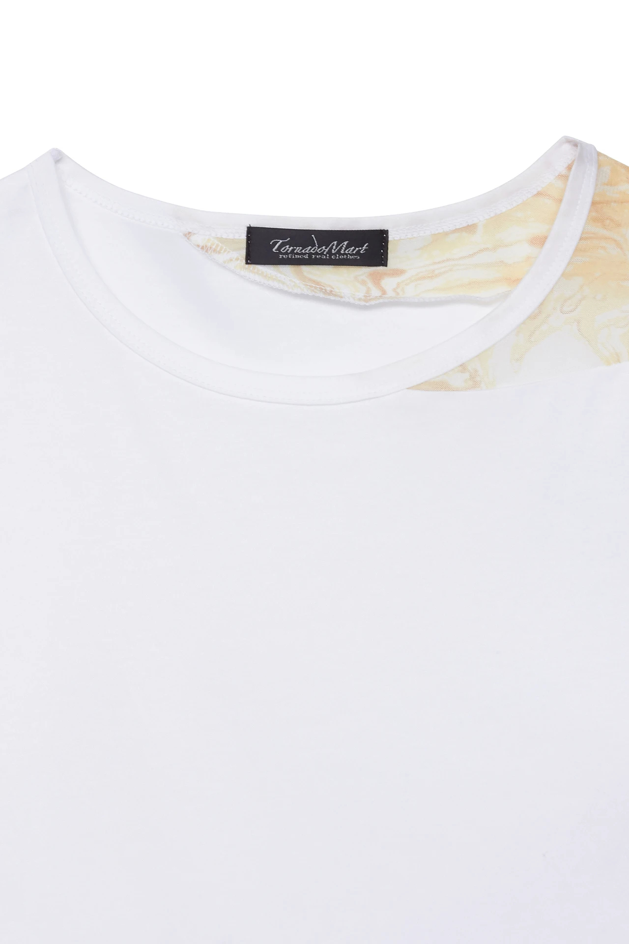 tシャツ 「LADIES'」TORNADO MART∴シアーマーブル切り替えオーバーTシャツ レディース LADIES'】TORNADO MART∴シアーマーブル切り替えオーバーTシャツ