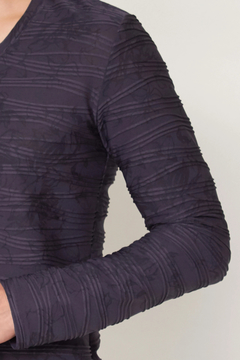 TORNADO MART(トルネードマート) |TORNADO MART∴ウェーブタックジャカードフラワープリントカットソー