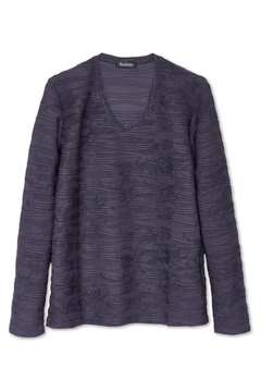 TORNADO MART(トルネードマート) |TORNADO MART∴ウェーブタックジャカードフラワープリントカットソー