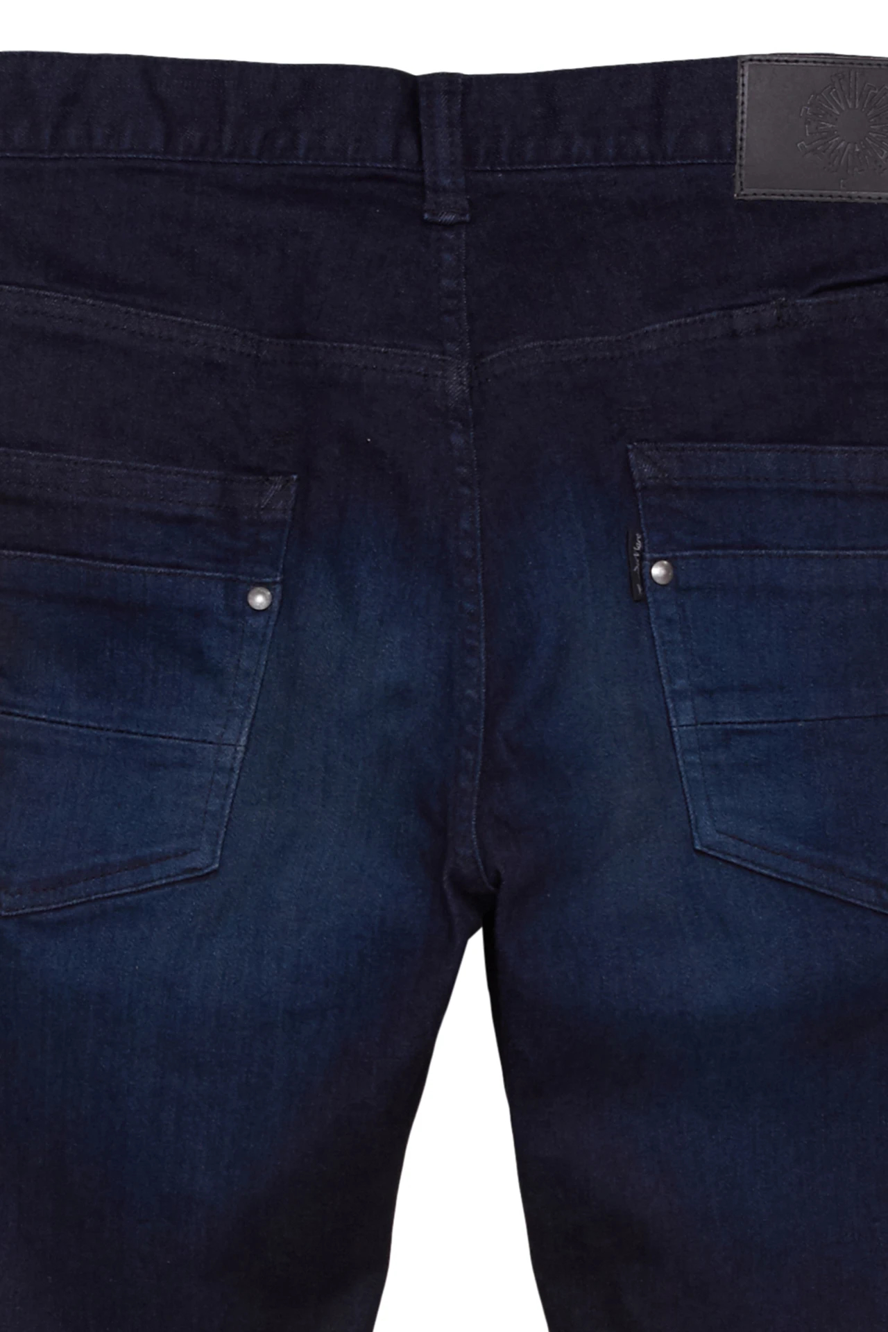 トルネードマート　ダメージジーンズ　ブラック　ブルー　Sサイズ　裾　切れ端有りデニムカラーデザインブラック