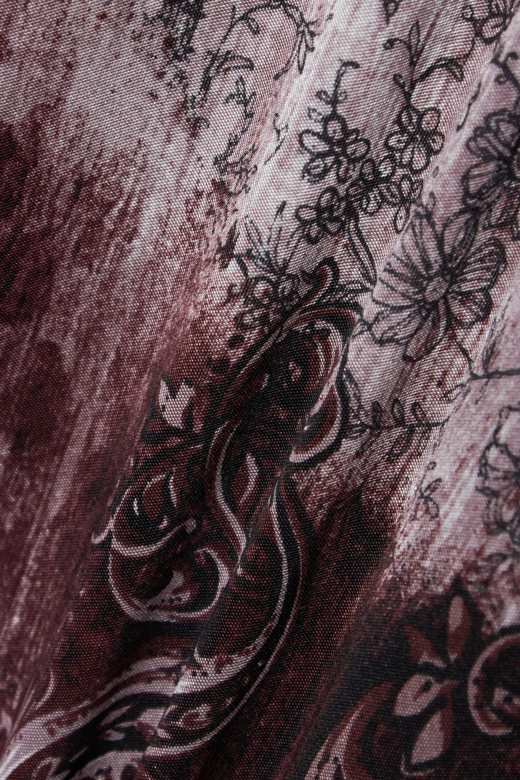 R by TORNADO MART∴バロックレオパードプリントラウンジTシャツ