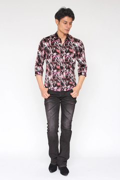 TORNADO MART(トルネードマート) |TORNADO MART∴コラージュパイソンプリント7分袖シャツ