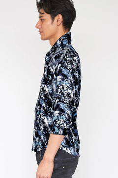 TORNADO MART(トルネードマート) |TORNADO MART∴コラージュパイソンプリント7分袖シャツ