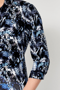 TORNADO MART(トルネードマート) |TORNADO MART∴コラージュパイソンプリント7分袖シャツ