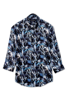 TORNADO MART(トルネードマート) |TORNADO MART∴コラージュパイソンプリント7分袖シャツ