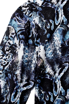 TORNADO MART(トルネードマート) |TORNADO MART∴コラージュパイソンプリント7分袖シャツ