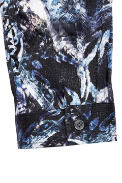 TORNADO MART(トルネードマート) |TORNADO MART∴コラージュパイソンプリント7分袖シャツ