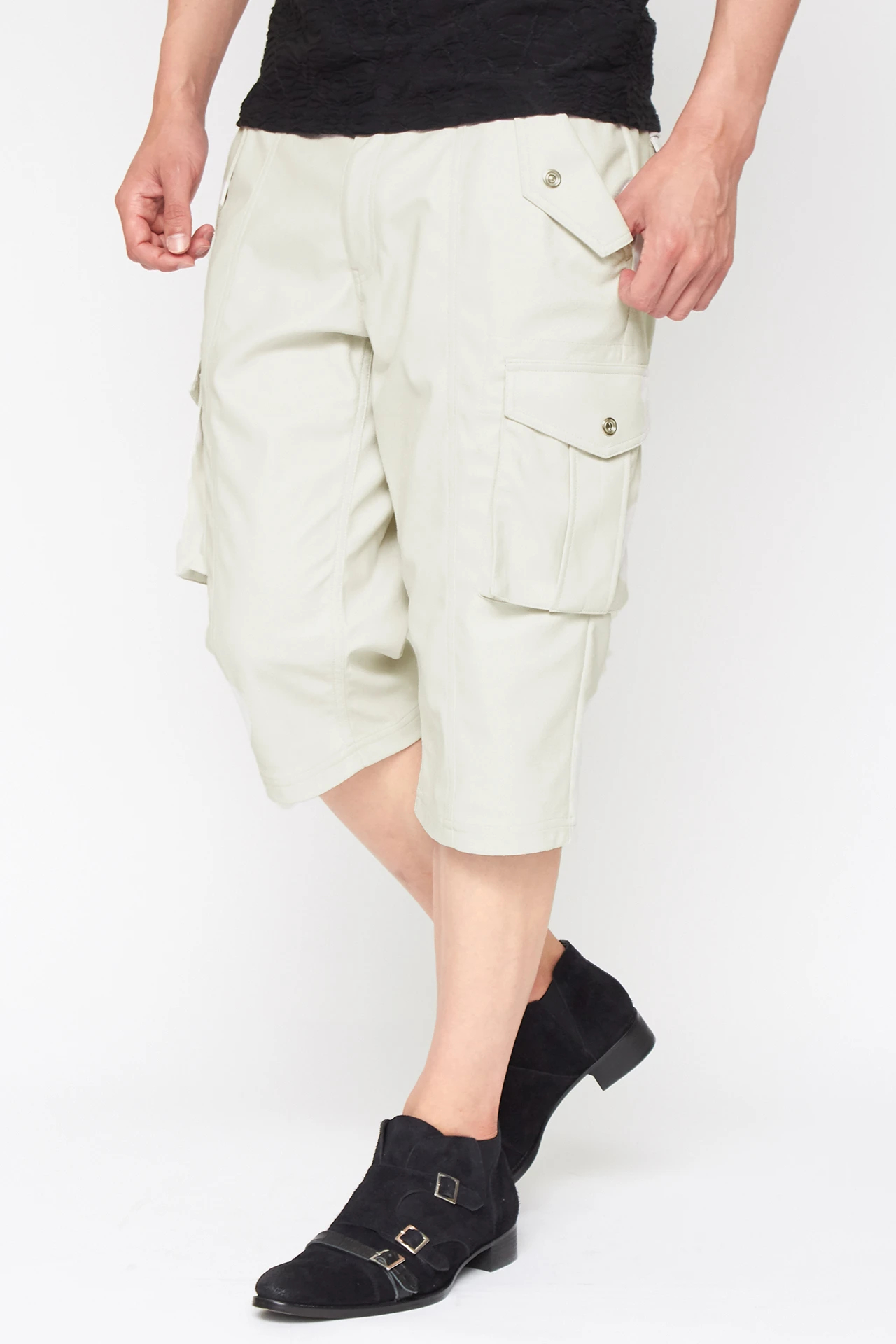 TORNADO MART∴トリコットスェードヘアラインカーゴショーツ / TORNADO