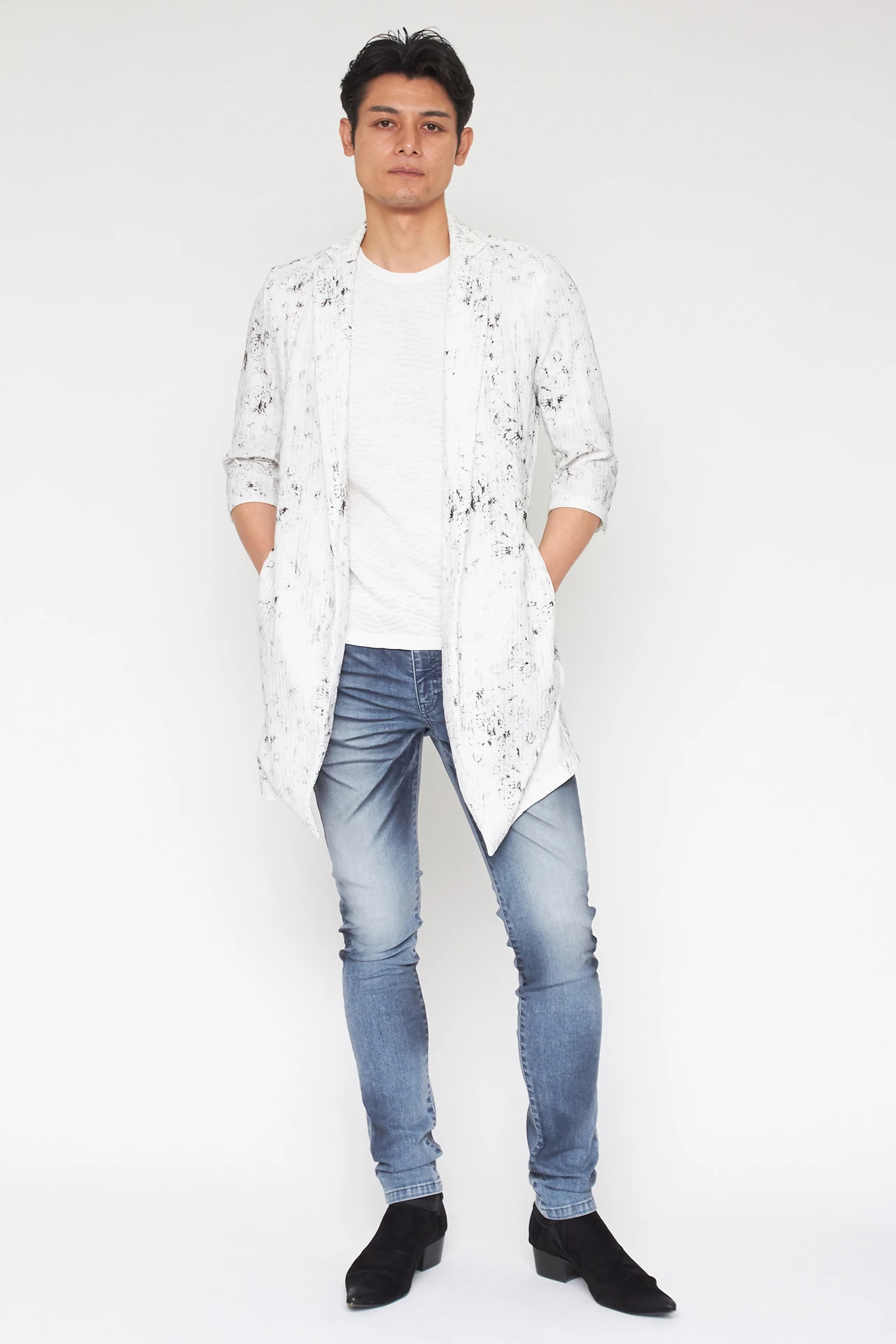 トルネードマート　七分袖　4点セット TORNADO MART∴ブライトタックメッシュ7分袖チェスター / TORNADO MART