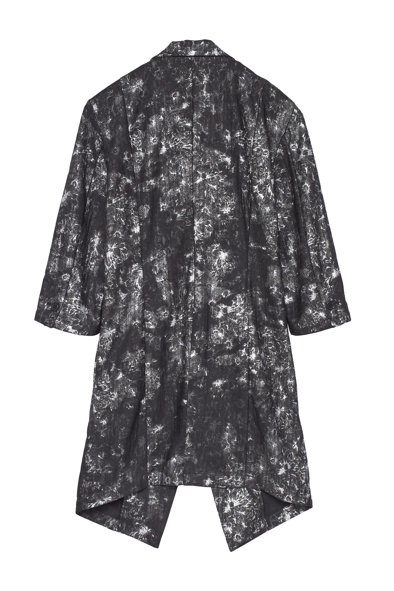 TORNADO MART∴フラワーフォイルタックストライプ7分袖チェスター