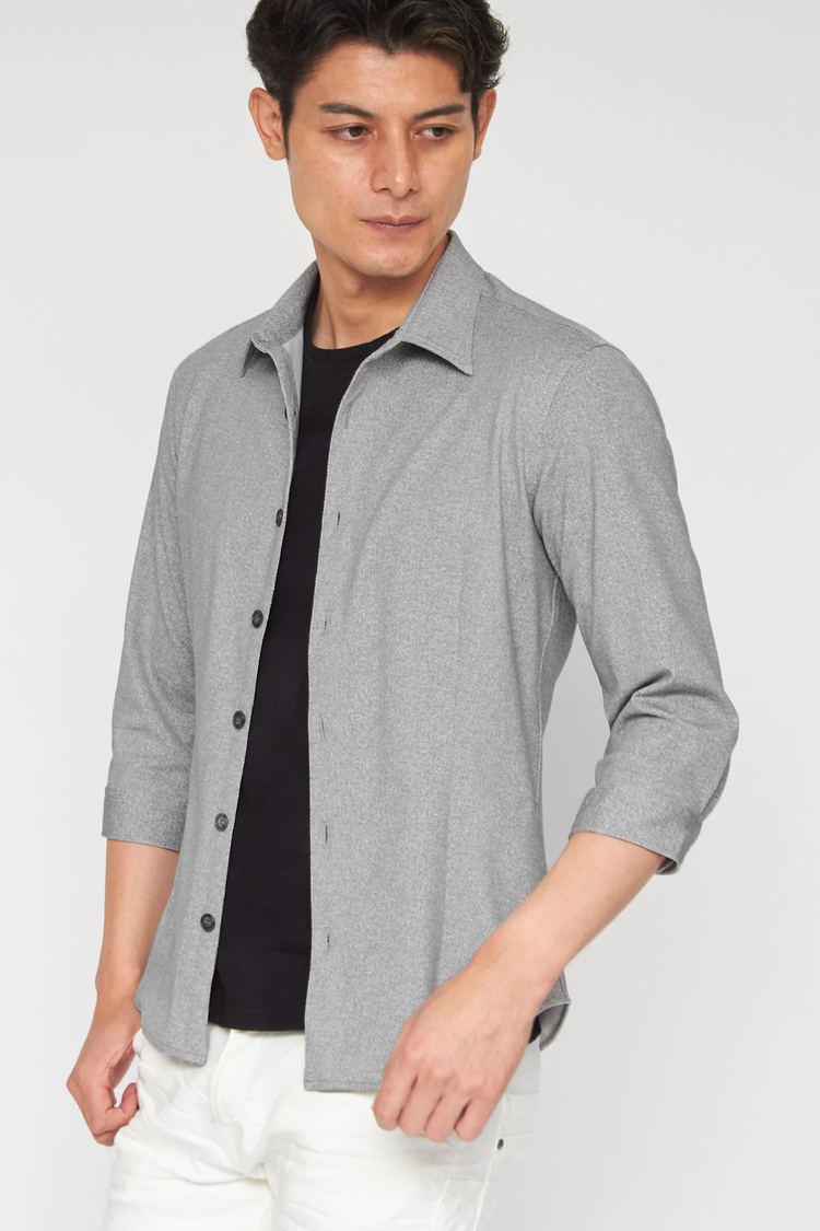 TORNADO MART(トルネードマート) |TORNADO MART∴ハイテンションツイルプリント7分袖シャツ