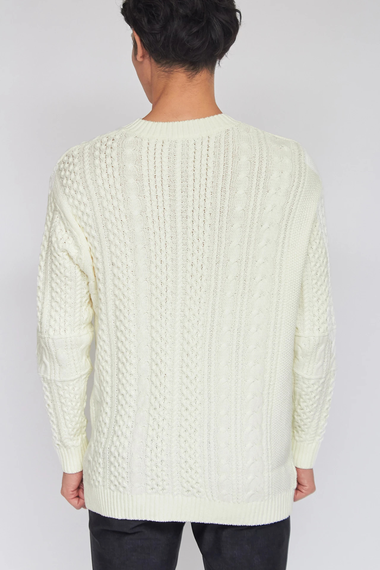 TORNADO MART∴ケーブルVネックプルオーバーニット / TORNADO MART