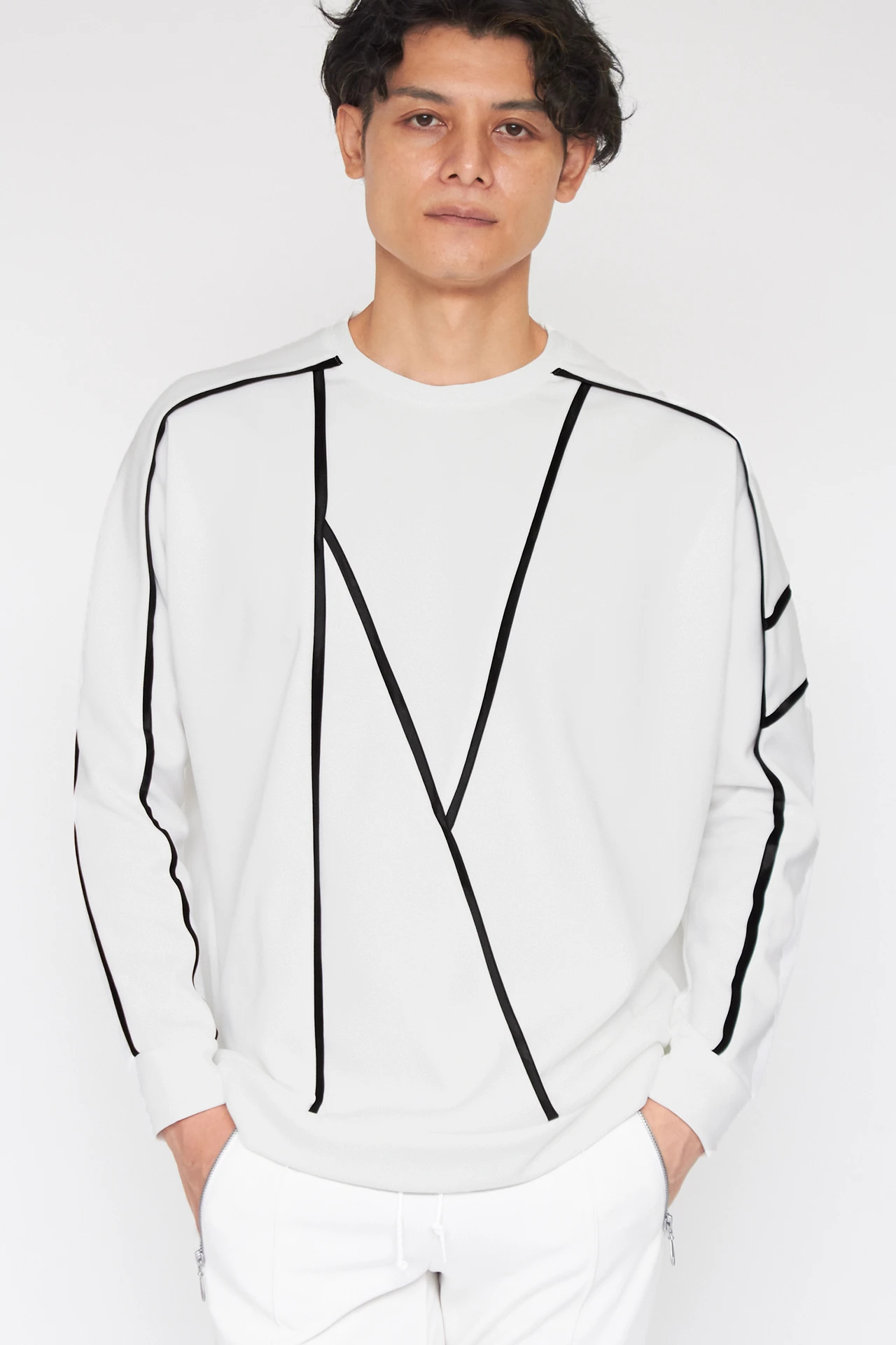 TORNADO MART∴カッティングテープオーバードルマンスェット / TORNADO