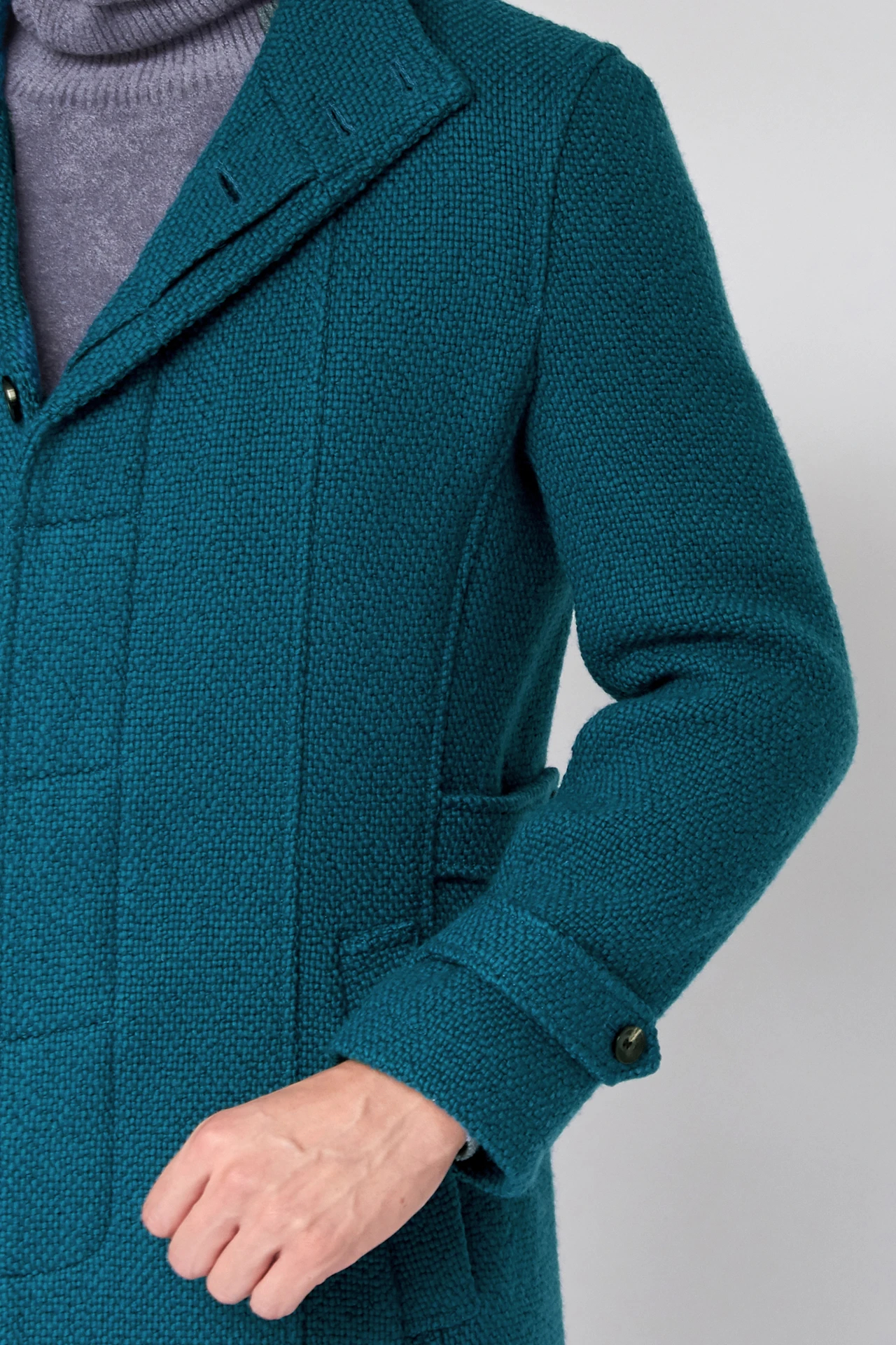 ZERO by TORNADO MART∴プリペラバルキーツィードスタンドコート