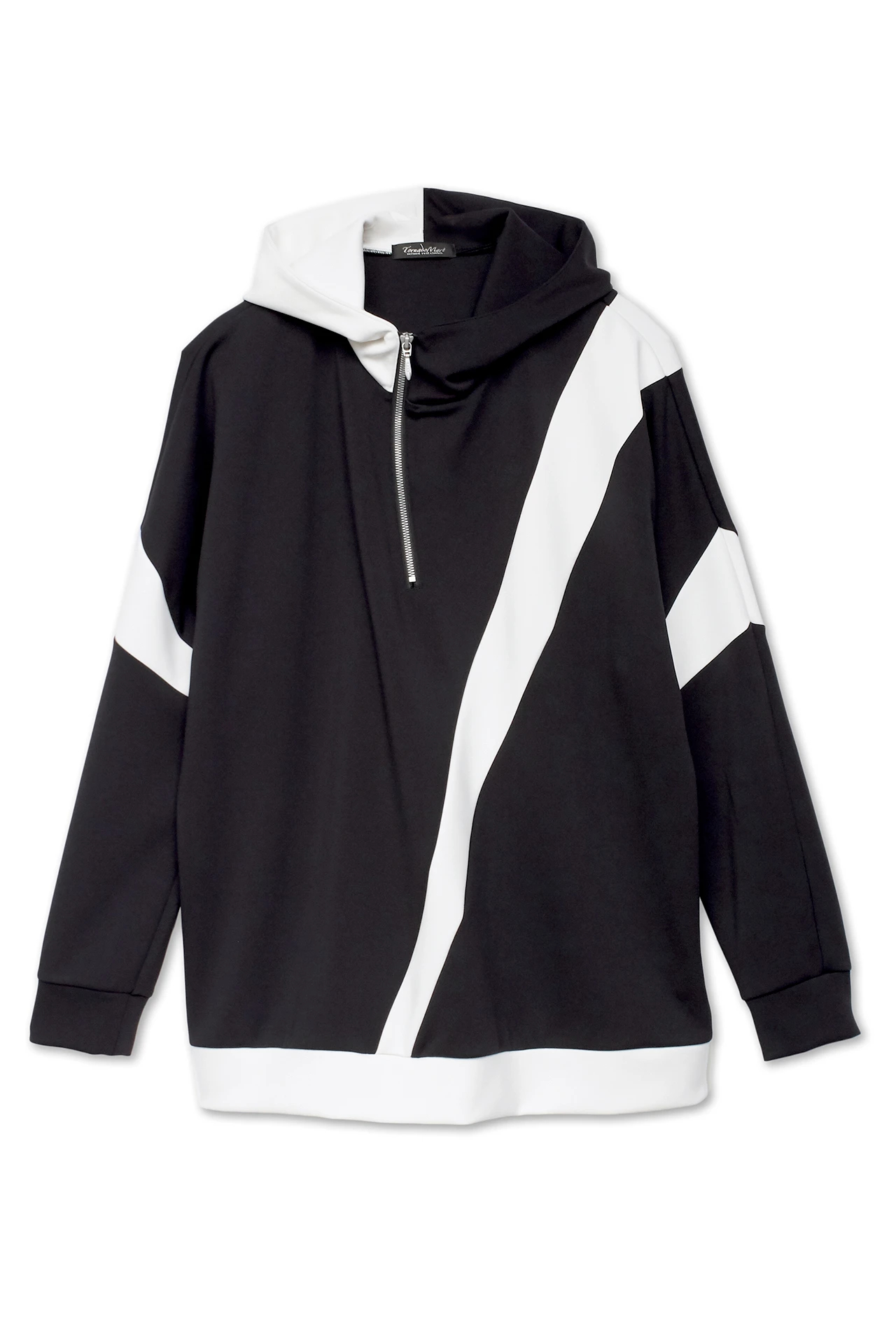 TORNADO MART∴バイカラーアシメZIPフーディ / TORNADO MART