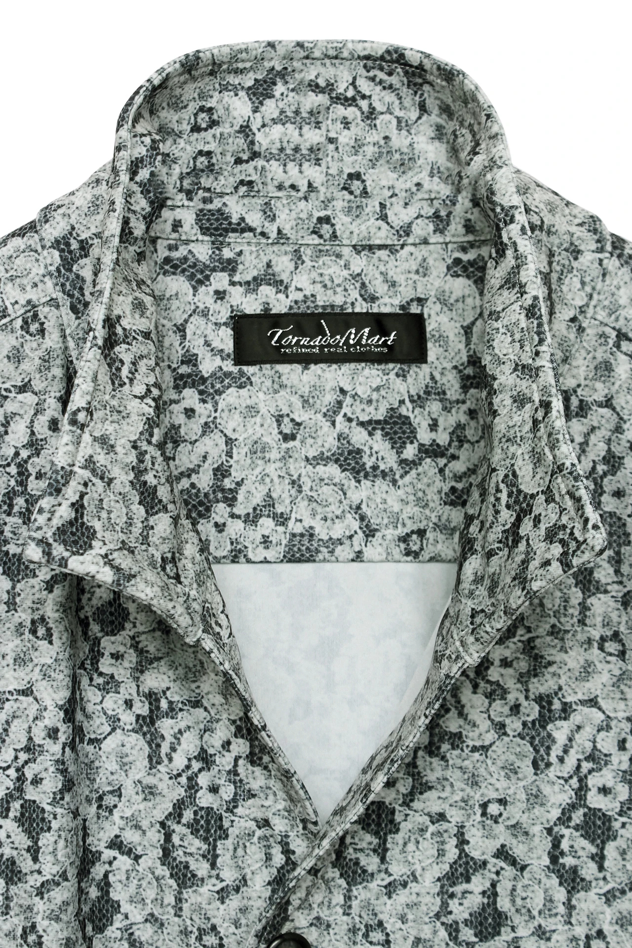 TORNADO MART∴ハイテンションレースプリント7分袖シャツ / TORNADO