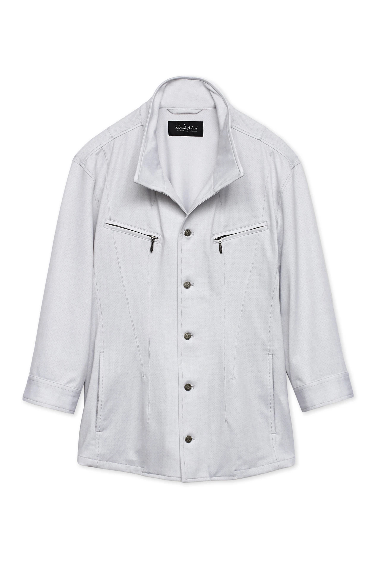 TORNADO MART∴トゥーダンソフトムラプリントシャツブル(マスキュリン