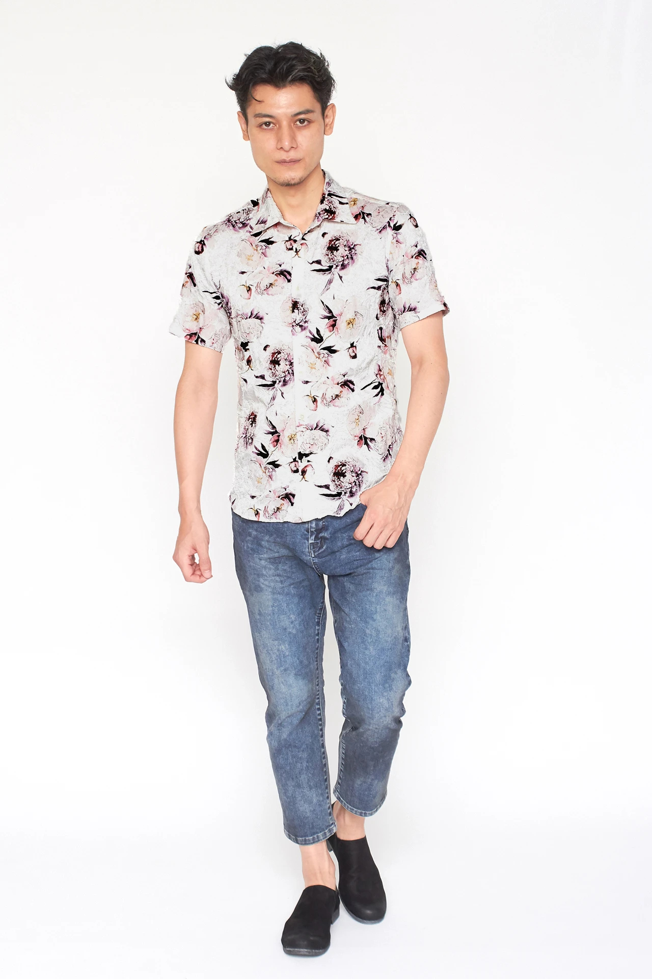 ＊LEONARD＊フラワープリント 半袖Tシャツ 極美品♡LEONARD フラワープリント 半袖シャツ