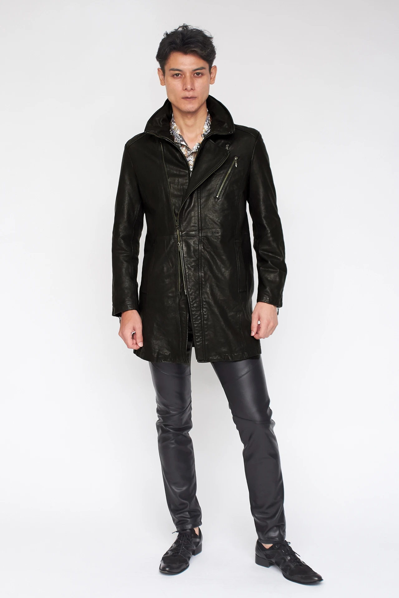 TORNADO MART∴ウォッシュドロングセミダブルレザー / TORNADO MART