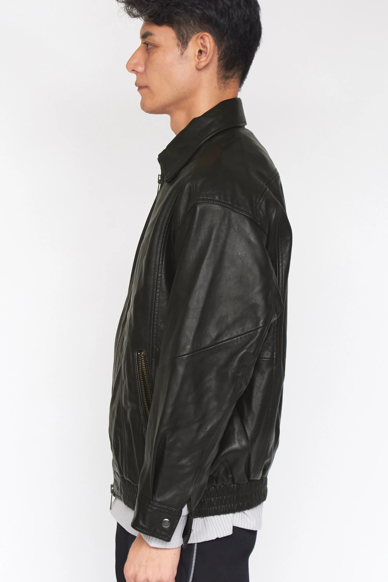 TORNADO MART 牛革ブラックレザーライダージャケットSIZE M TORNADO MART 牛革ブラックレザーライダージャケットSIZE M レディース