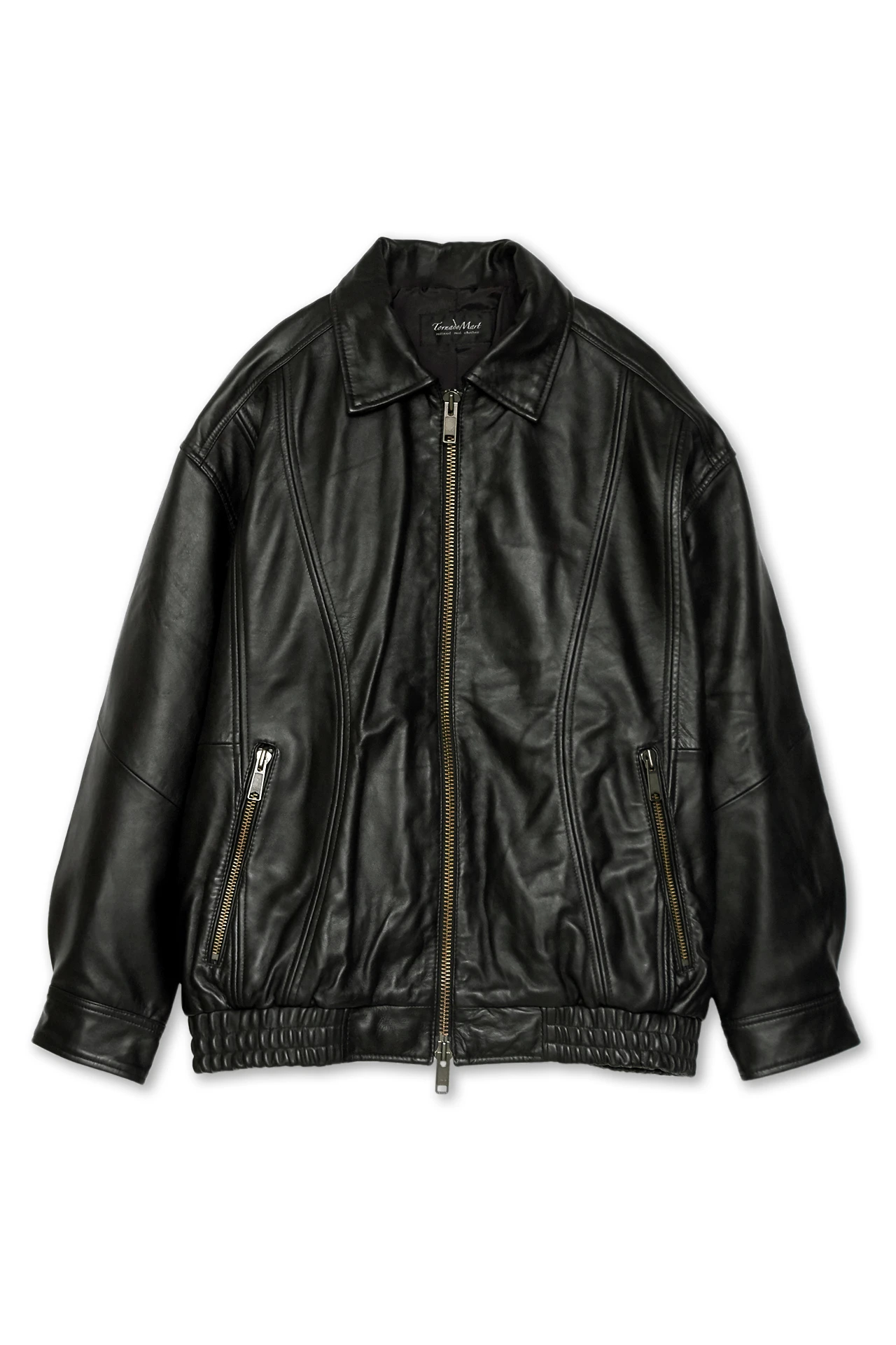 TornadoMart ブラックレザージャケット TORNADO MART∴オーバーレザーブルゾン / TORNADO MART