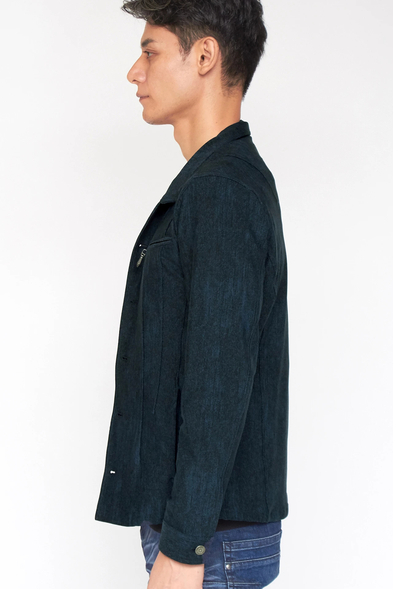 TORNADO MART∴ハイテンションムラデニムスタンドブルゾン / TORNADO