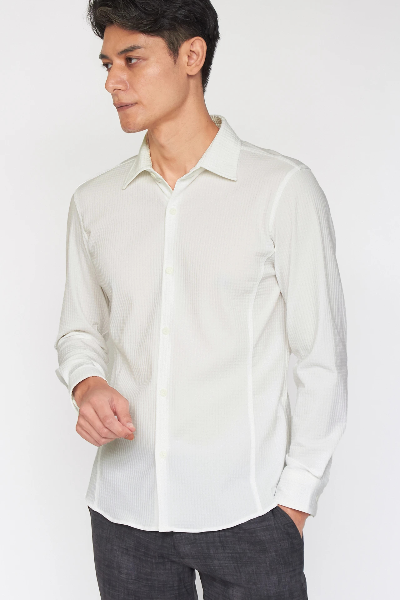 トルネードマート（TORNADO MART）/ZERO by TORNADO MART∴3Dリップルハイテンションシャツ ZERO by TORNADO MART∴3Dリップルハイテンションシャツ / TORNADO